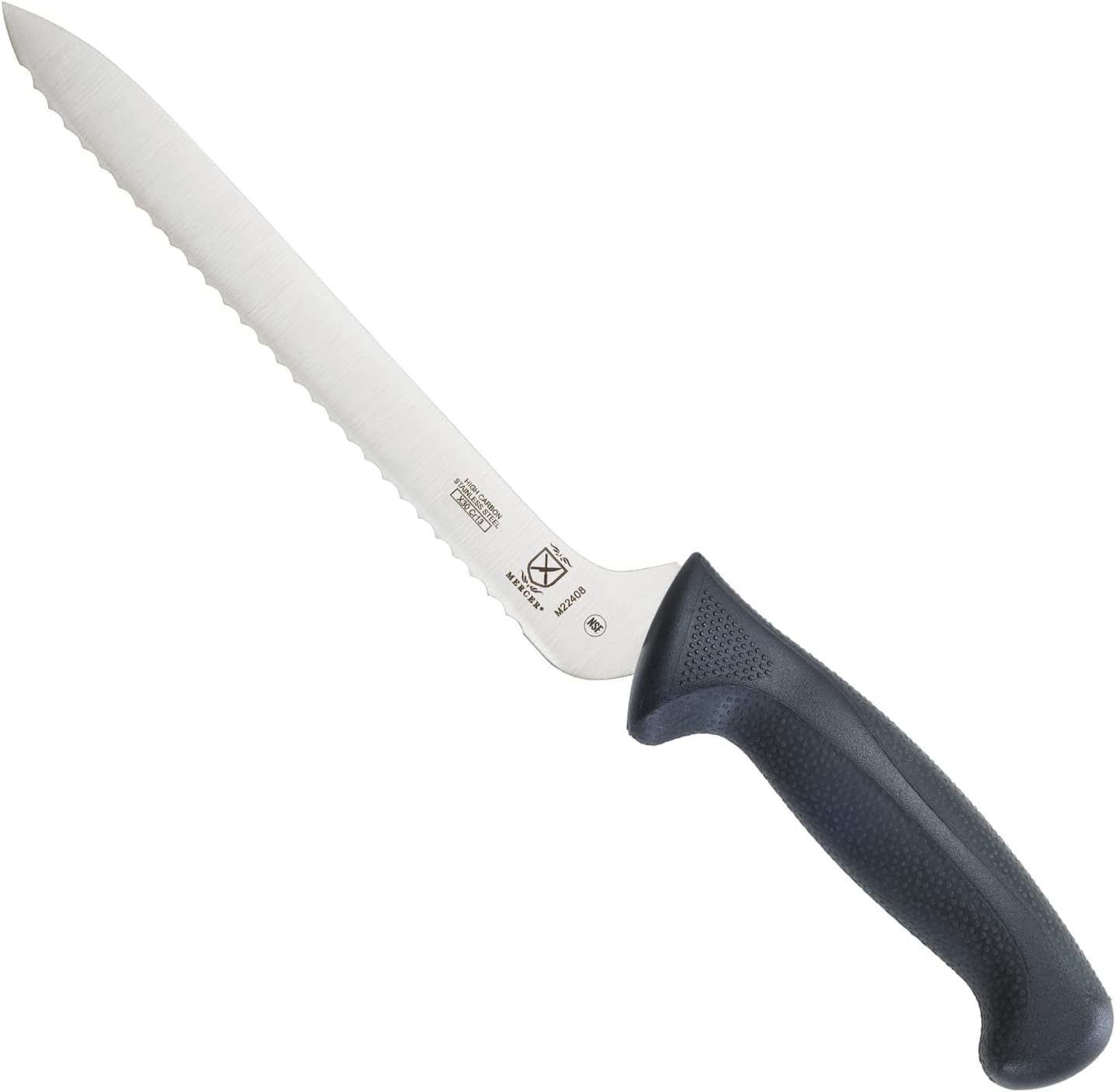 8" Millennia Bread Knife-offset, wavy edge by Mercer Culinary