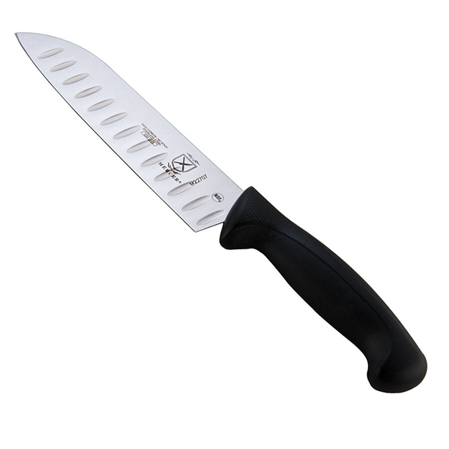 7" Millennia Santoku Knife-granton edge by Mercer Culinary