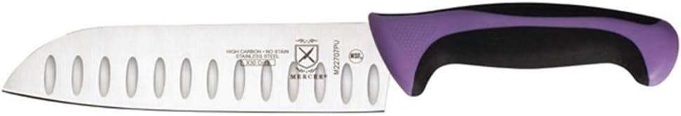 7" Millennia Santoku Knife-granton edge by Mercer Culinary