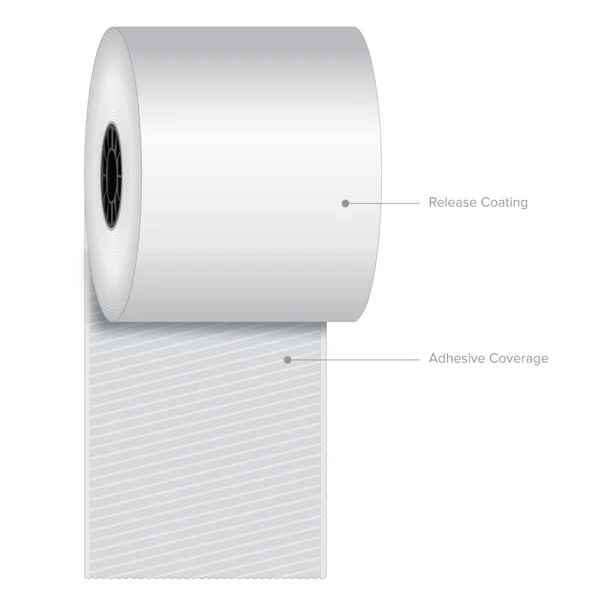 Full-Tack Adhesive Liner-less Thermal Labels (12 rolls)