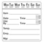 2" x 2" Dissolvable 7 Day Shelf Life Date Label