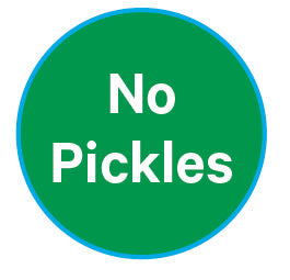 3/4" No Pickles (Popeyes)